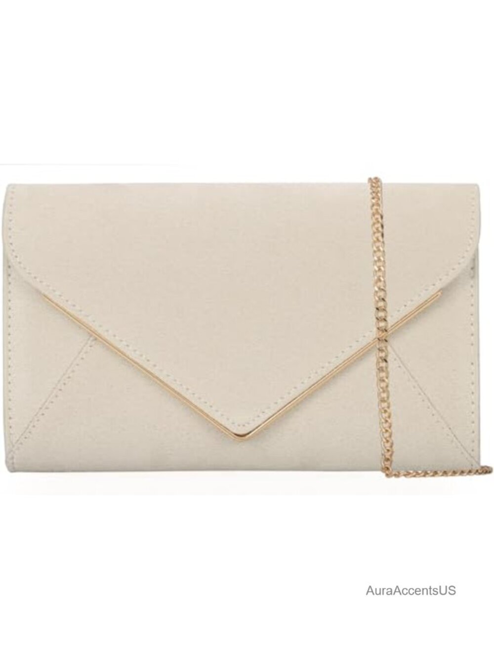 Faux Suede Women Evening Bag Foldover Clutch Purse Cocktail Prom Party Formal